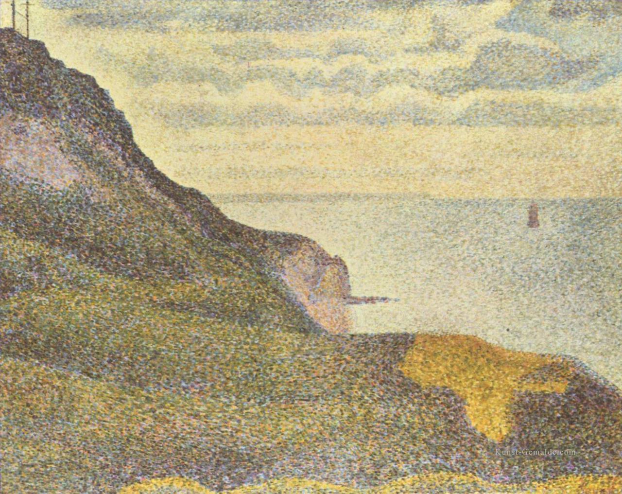 Port en Bessin der Semaphore und Klippen 1888 Ölgemälde